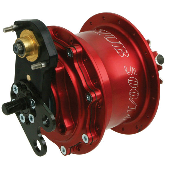Rohloff Disc-Speedhub 500/14 TS/DB, B-O 32h Red