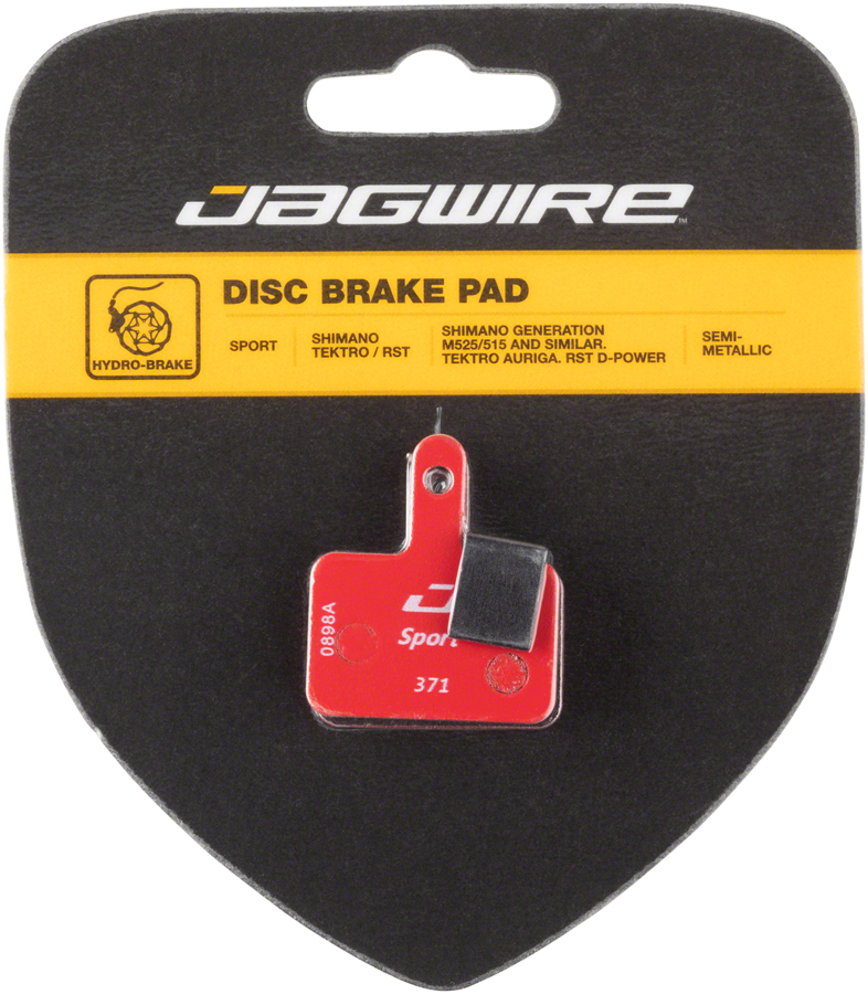 Jagwire Sport Semi-Metallic Disc Brake Pads - For Shimano Acera M3050, Alivio M4050, and Deore M515/M515-LA/M525/T615






