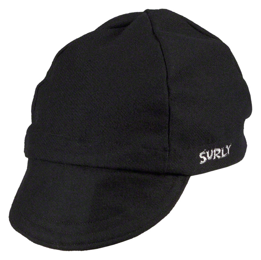 Surly Wool Cycling Cap: Black SM/MD






