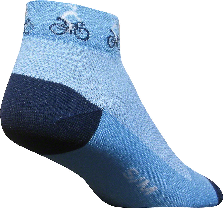 SockGuy Classic Ponytail Socks - 1", Blue, Women's, Small/Medium