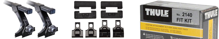 Car Rack Parts - Fit Kits, Foot Packs, Towers