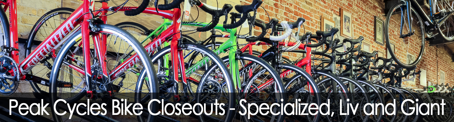 Peak Cycles Closeout Bikes | Specialized and Giant