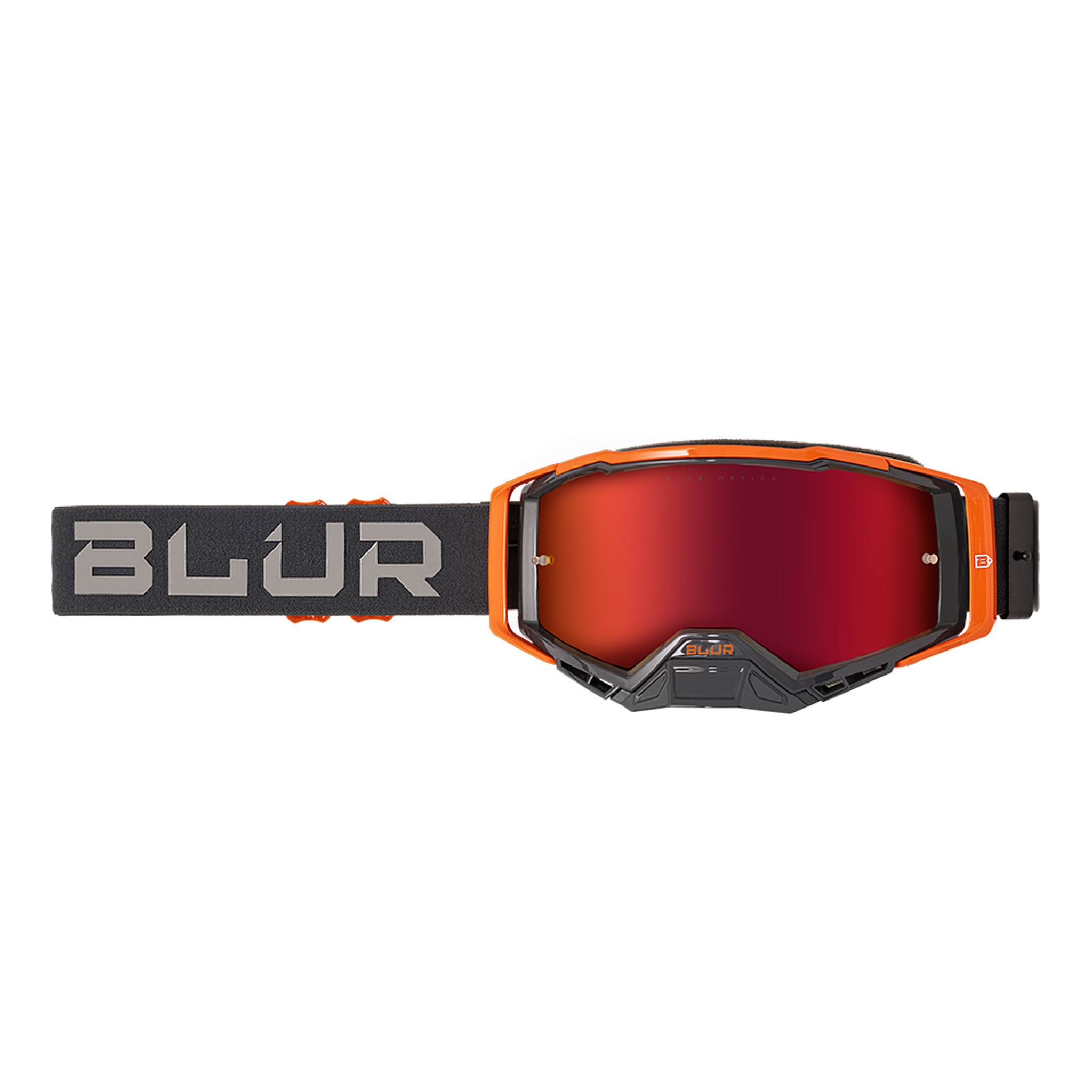 Blur Goggles B40 Goggle, Gray/Orange, Radium Red Lens