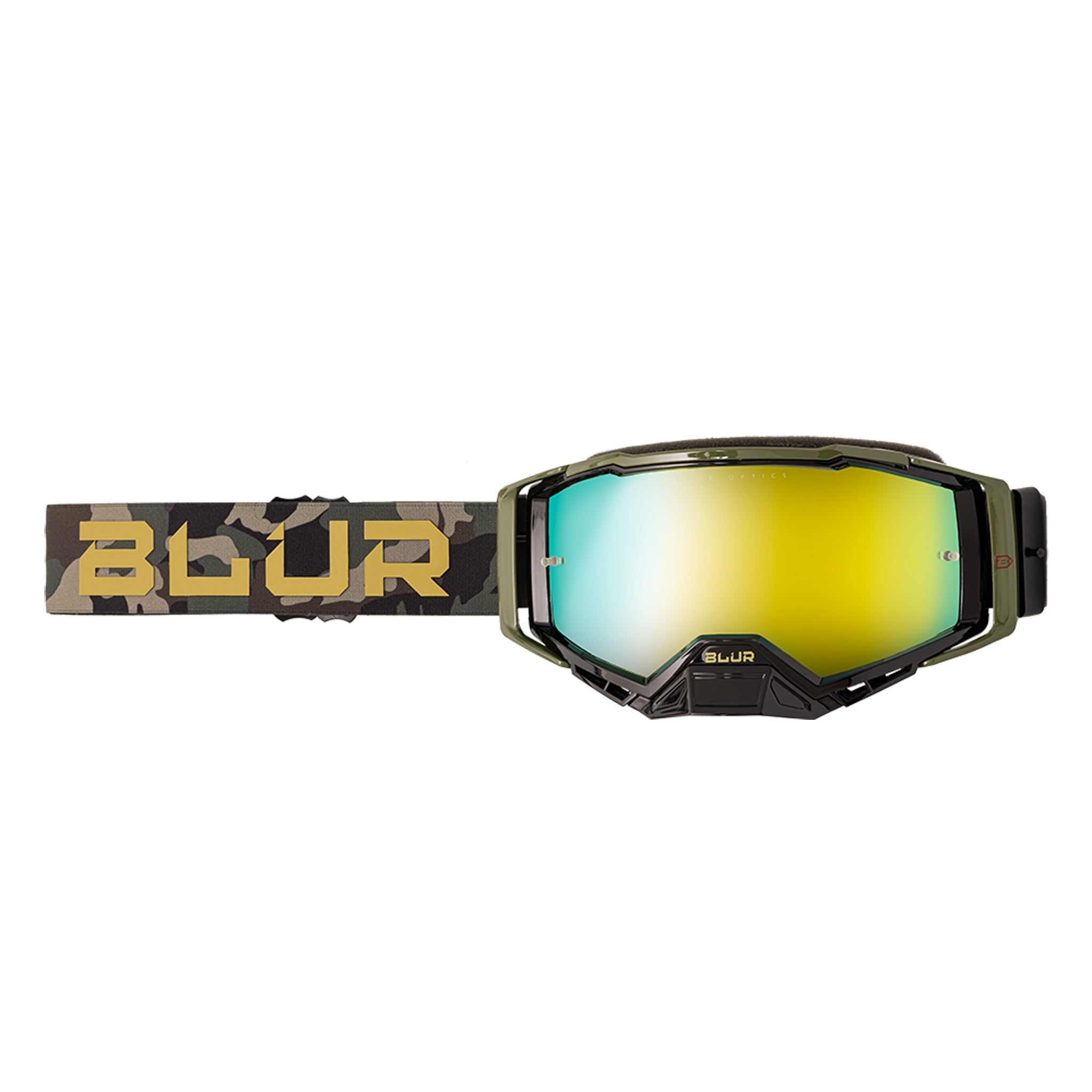 Blur Goggles B40 Goggle, Black/Camo, Radium Gold Lens