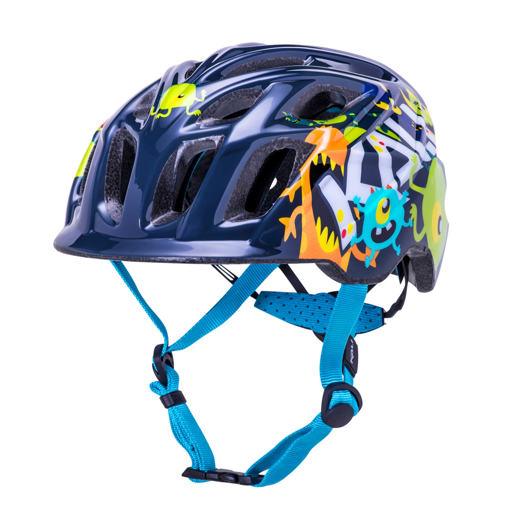 Kali Chakra Child Helmet, Small, Monsters Blue