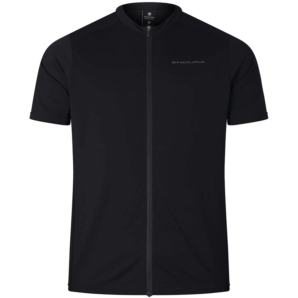 Endura Loop S/S Zipped Jersey, Medium , Black,