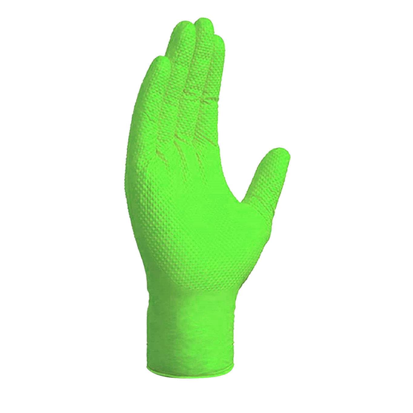 Gloveworks Heavy Duty Nitrile Work Gloves, Green, Large, 100/Box