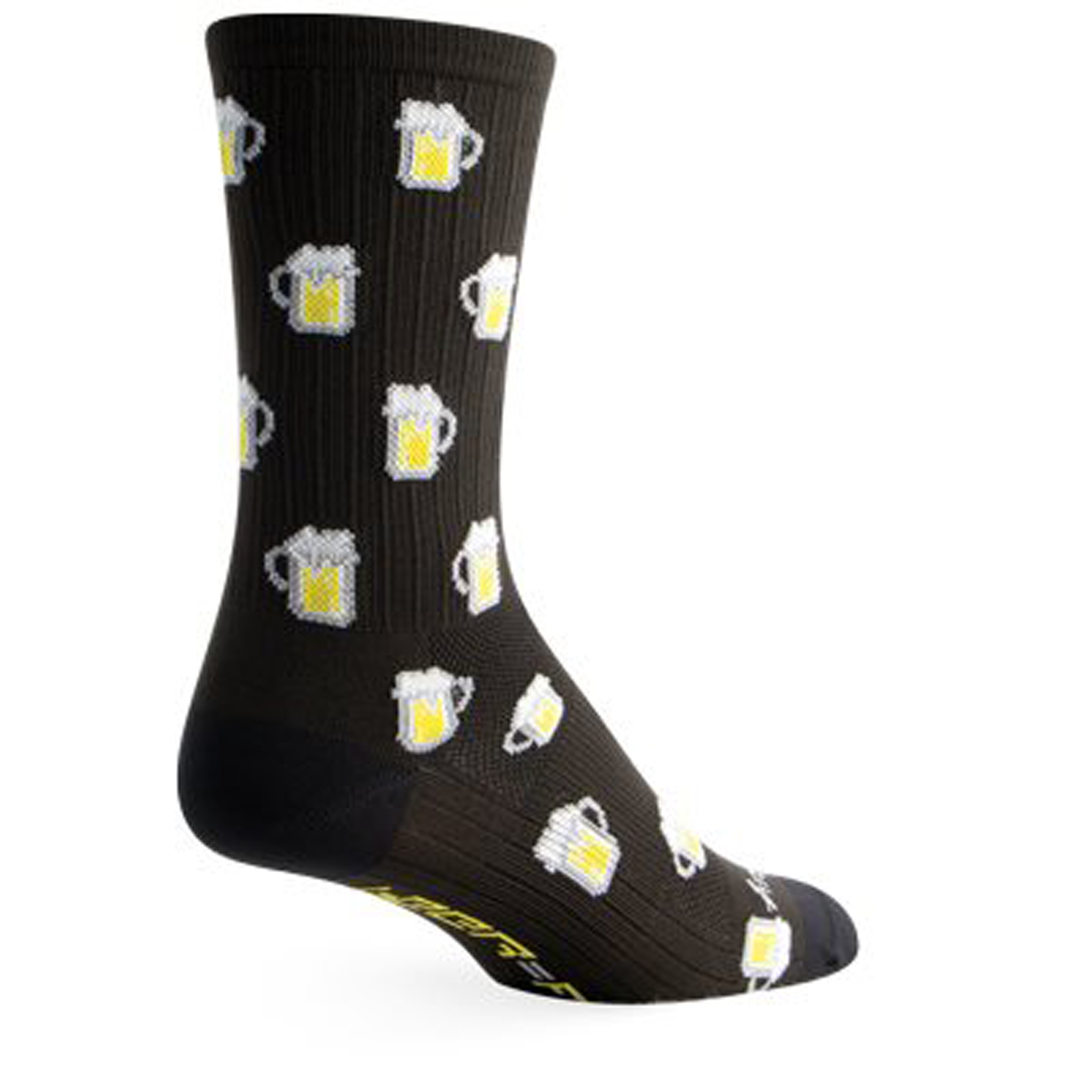 Sockguy Fuel SGX6 Socks, 9-13, Black
