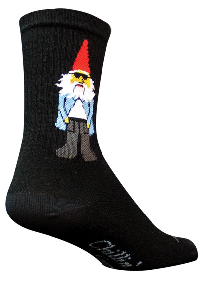 Sockguy Gnomies Crew Socks, 5-9, Black