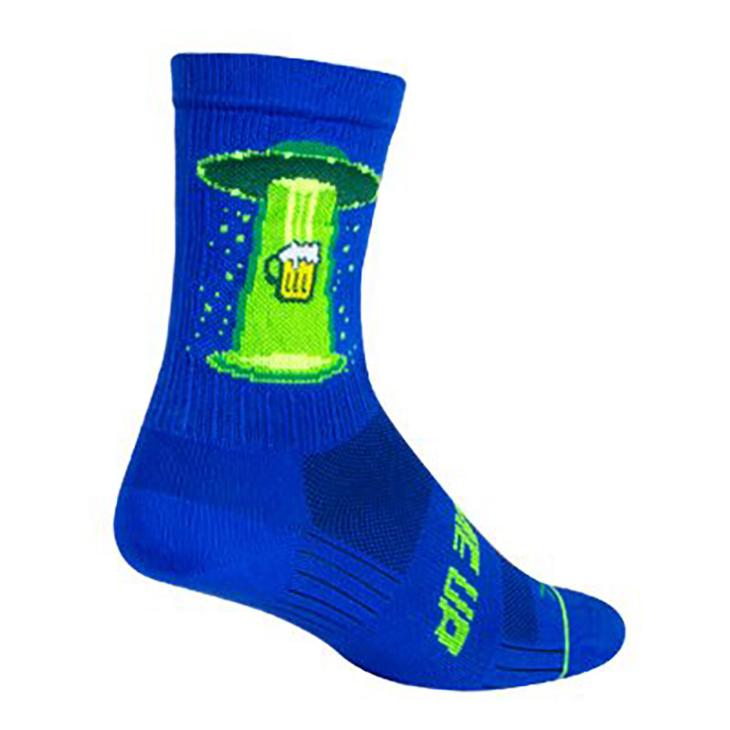 Sockguy SGX Beer Me Up Socks, 9-13, Blue