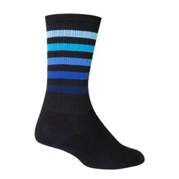 Sockguy Deep SGX6 Socks, 9-13, Black