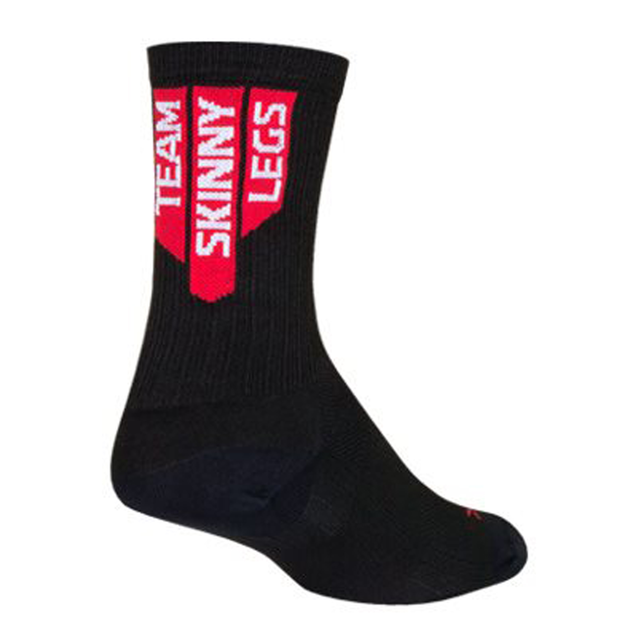 Sockguy Team Skinny Legs SGX6 Socks, 5-9, Black