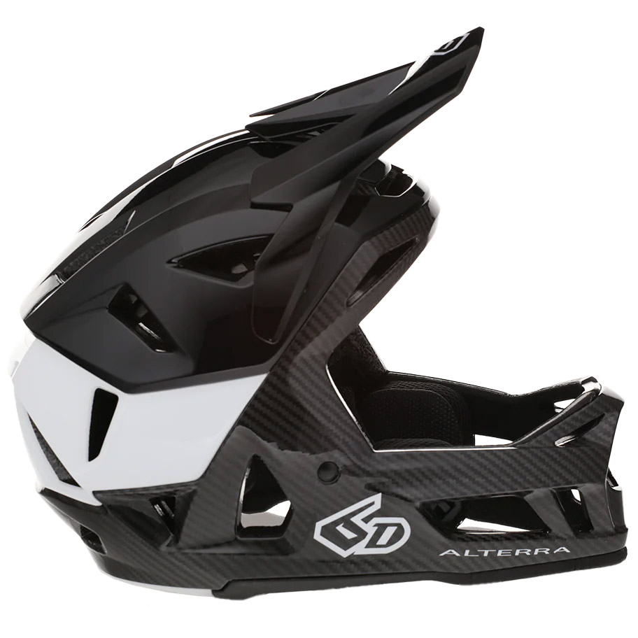 6D Helmets Alterra Helmet, Solid Gloss Black/White - M/L