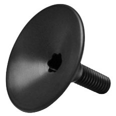 Absolute Black Integrated Top Cap, Black