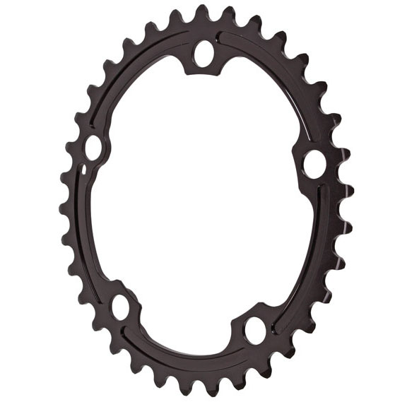 Absolute Black Premium Oval Road Ring, SRAM Hidden-Bolt 5x110BCD- 34T
