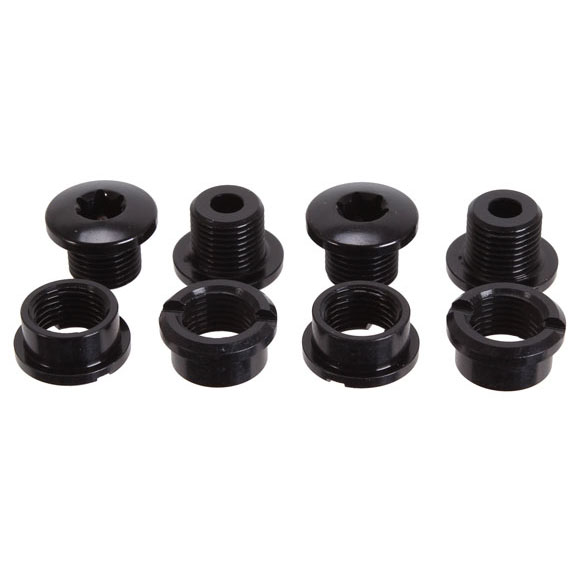 Absolute Black T-30 Chainring Bolt Set, Short Bolts and Nuts, 8pc