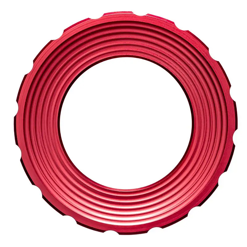 Absolute Black Center Lock Rotor Lockring, Red
