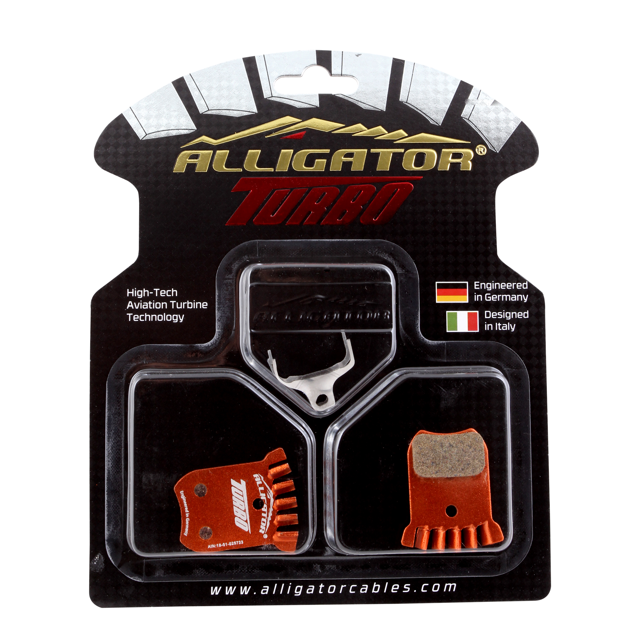 Alligator Turbo Shimano (K-type 2-piston) Pads, Organic