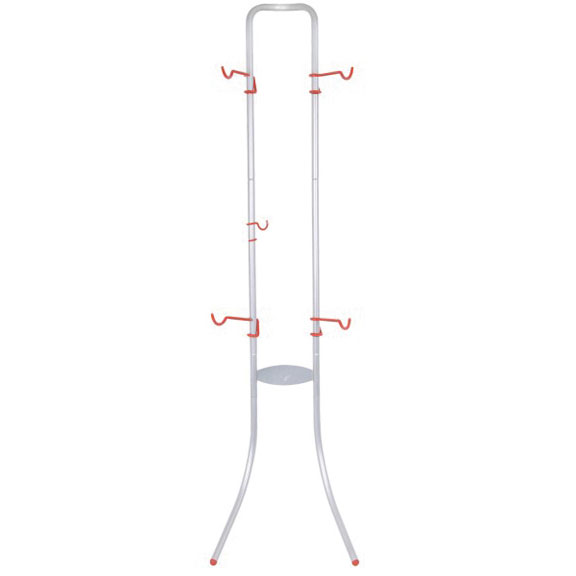 Delta Two Bike Gravity Stand Wall Rack, Silver, 2 Bikes