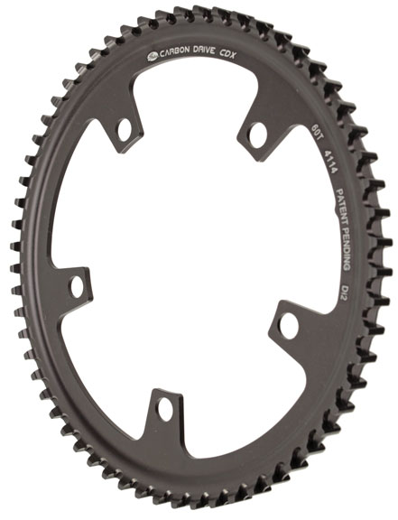 Gates Carbon Drive Belt Drive CDX Front Sprocket, 130BCD, 60t Di2