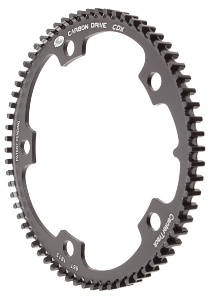 Gates Carbon Drive Belt Drive CDX Tandem Front Sprocket, 130BCD, 66t