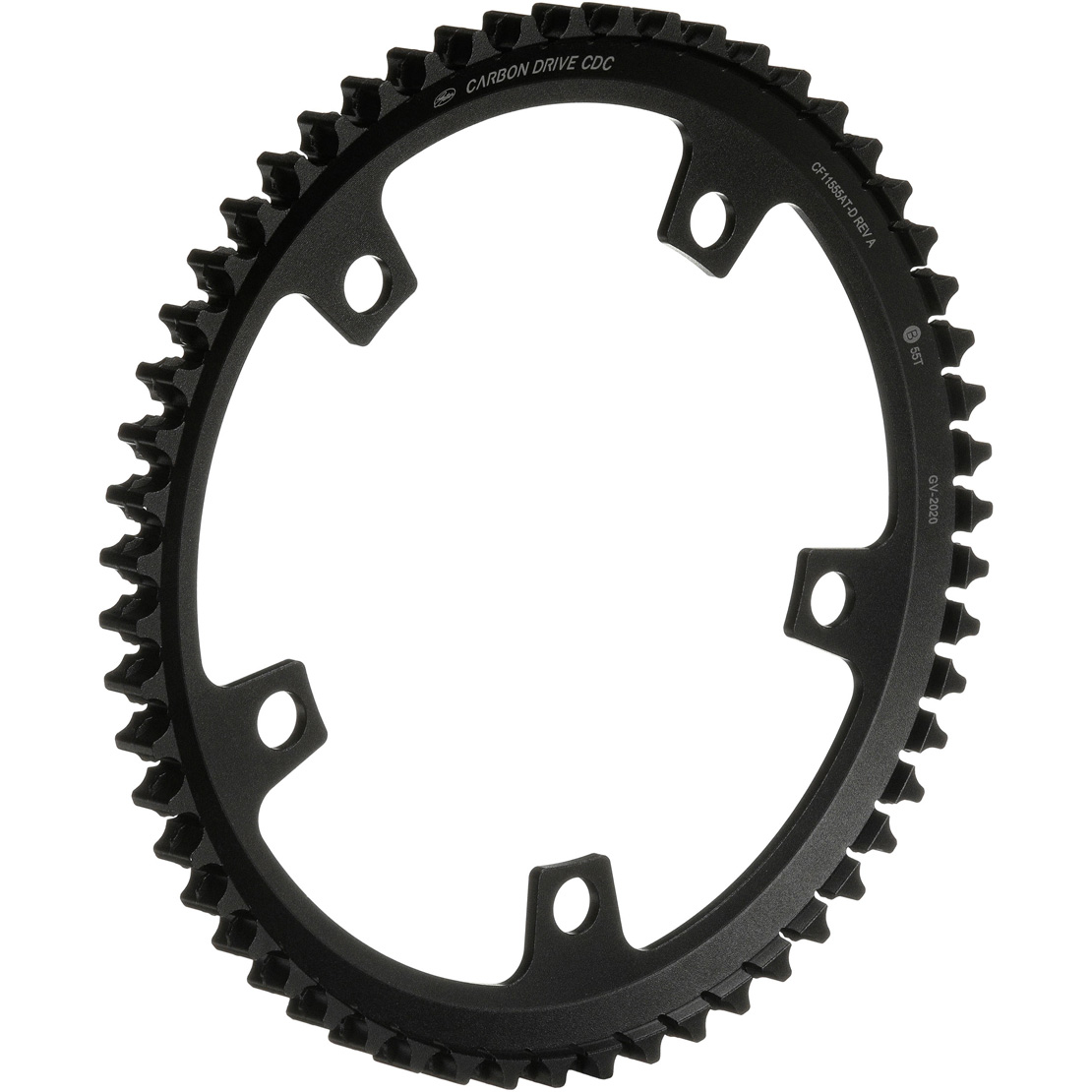 Gates Carbon Drive Belt Drive CDC Front Sprocket, 130BCD, Di2, 55t