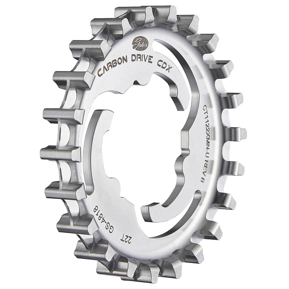 Gates Carbon Drive Belt Drive CDX Rear Cog, SureFit 3-Lobe Unified, 22t