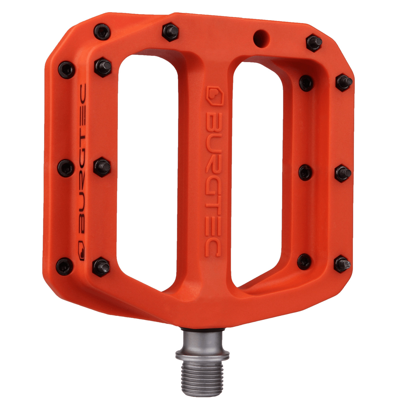 Burgtec MK4 Composite Flat Pedals, Race Red