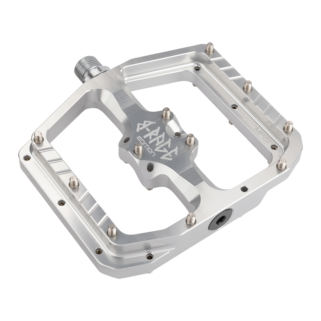 Burgtec Penthouse Flat MK5 B-Rage Edition Pedals, Silver