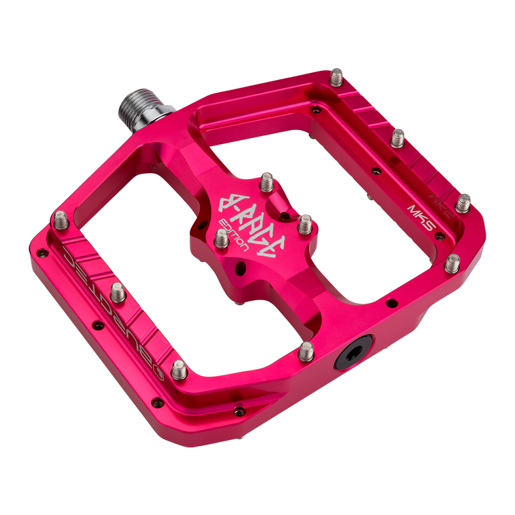 Burgtec Penthouse Flat MK5 B-Rage Edition Pedals, Pink