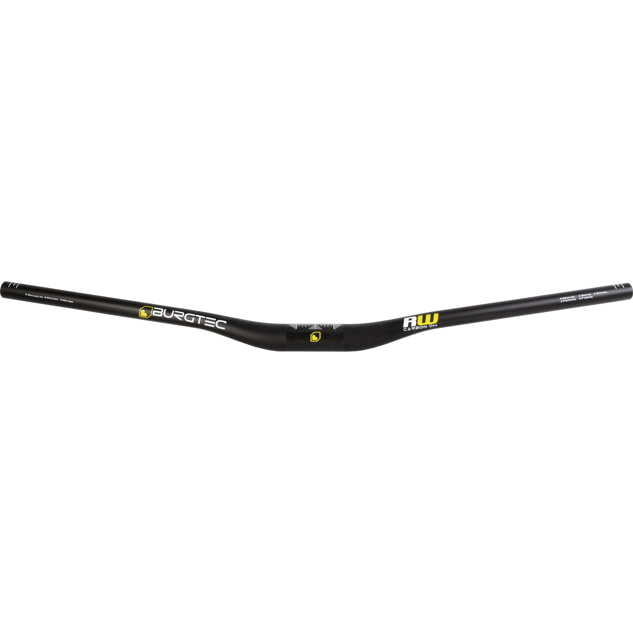 Burgtec Ride Wide Carbon DH Riser Bar, (35) 20/800mm, UD Blac