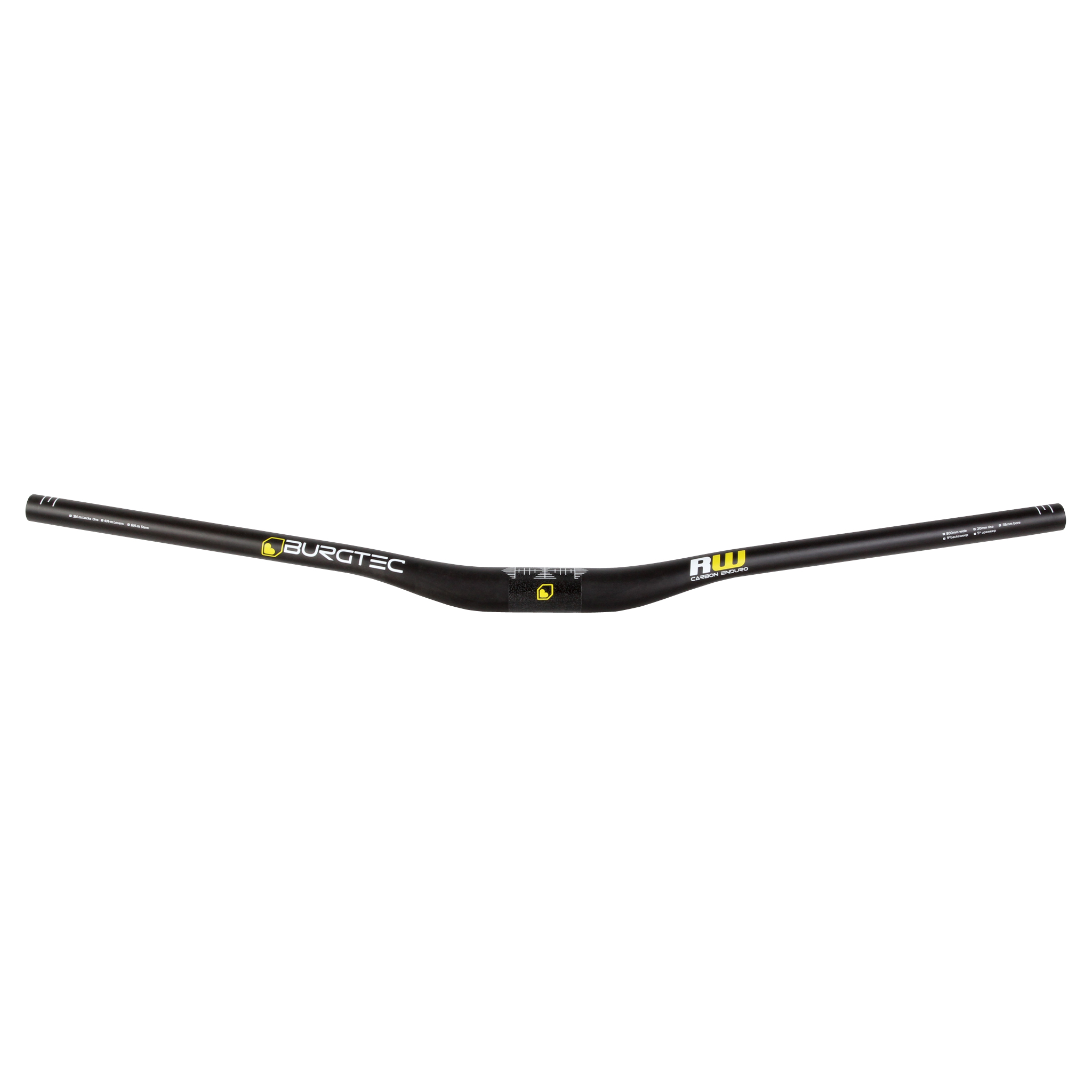 Burgtec Ride Wide Carbon Enduro Riser Bar, (35) 20/800mm, UD