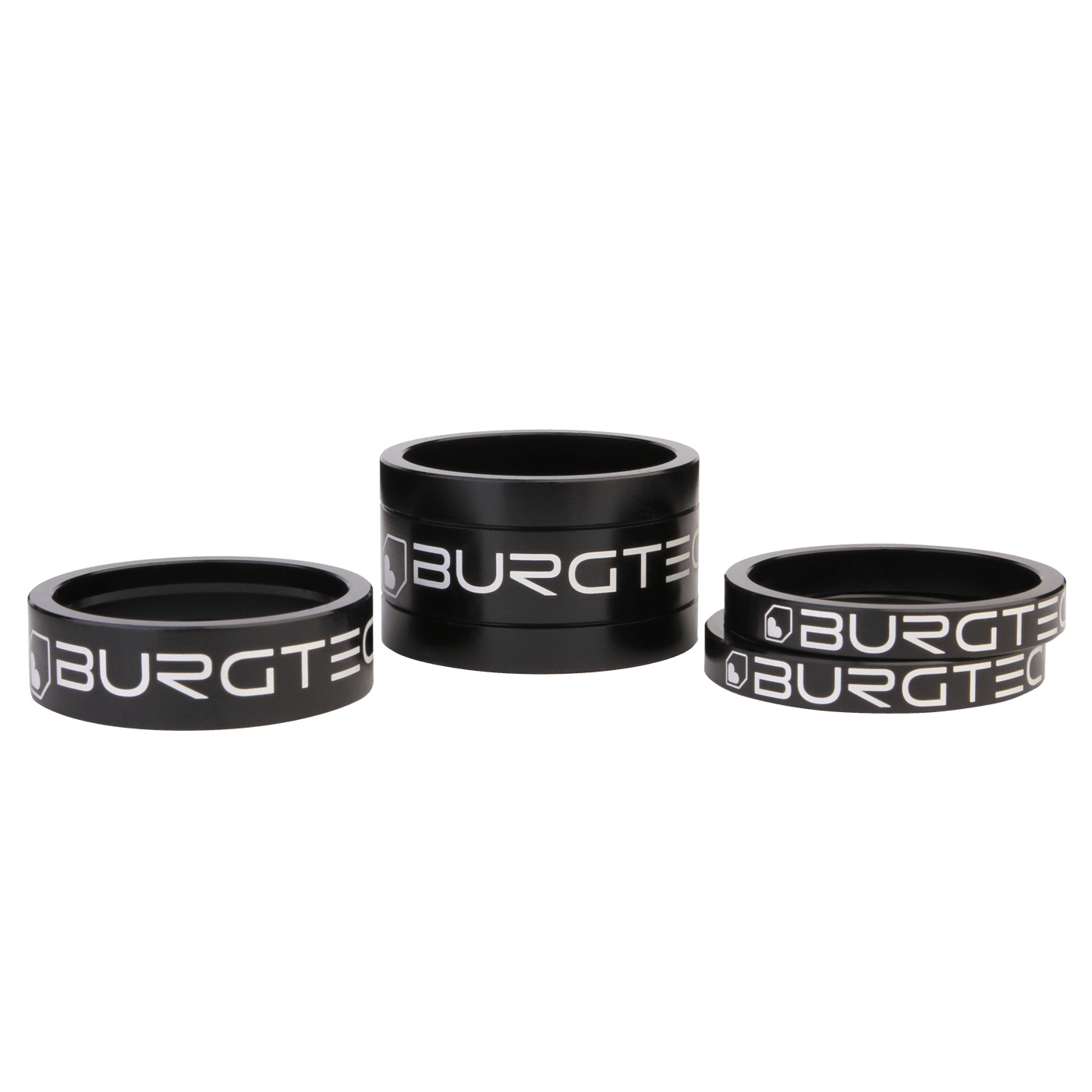 Burgtec Stem Spacer Kit - Burgtec Black Set/4