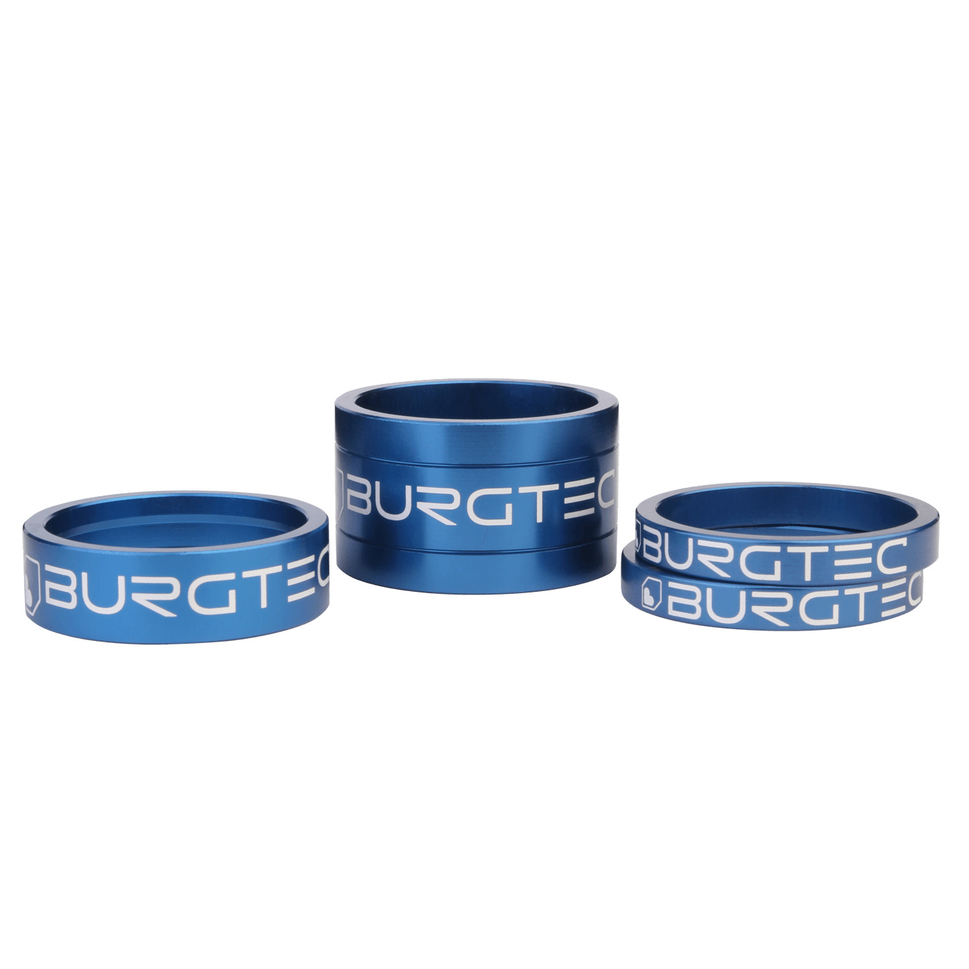 Burgtec Stem Spacer Kit - Deep Blue Set/4