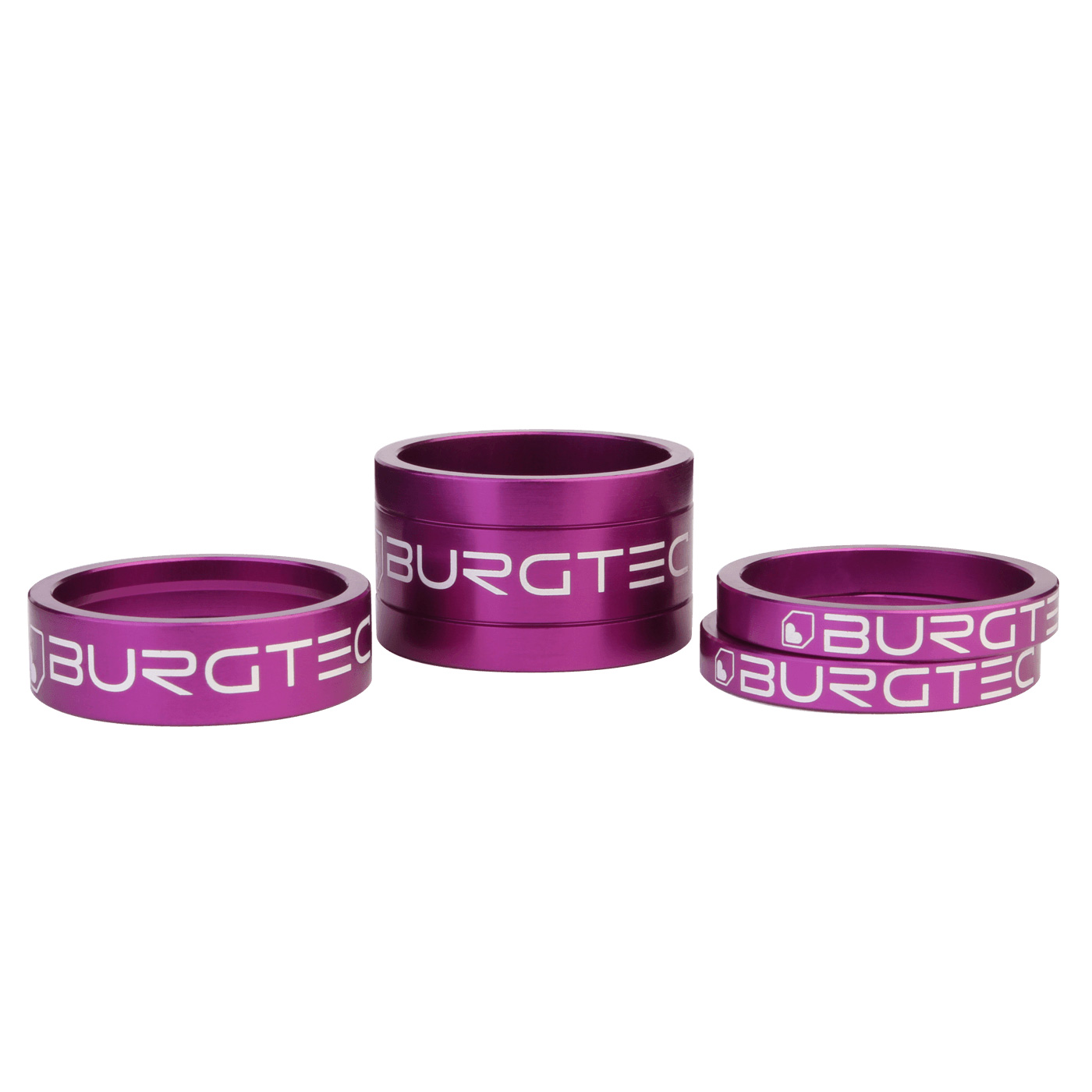Burgtec Stem Spacer Kit - Purple Rain Set/4