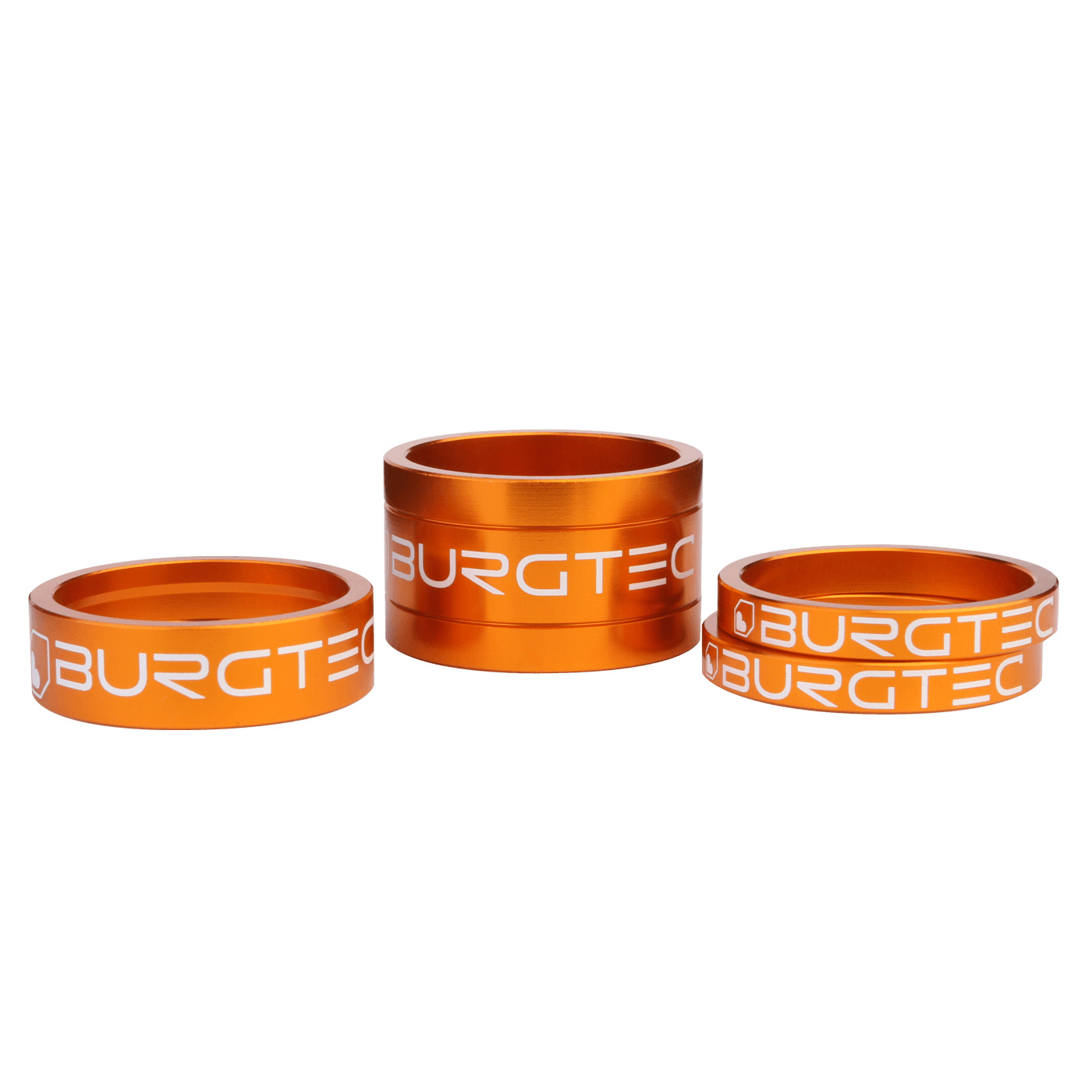 Burgtec Stem Spacer Kit, Iron Bro Orange, 4/Count