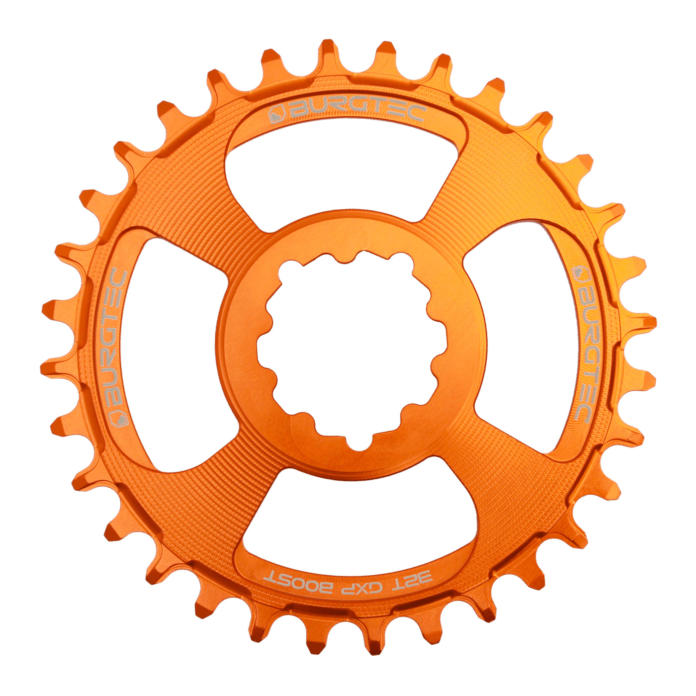 Burgtec GXP Boost 3mm Thick Thin Chainring, 32T, Iron Bro Ora