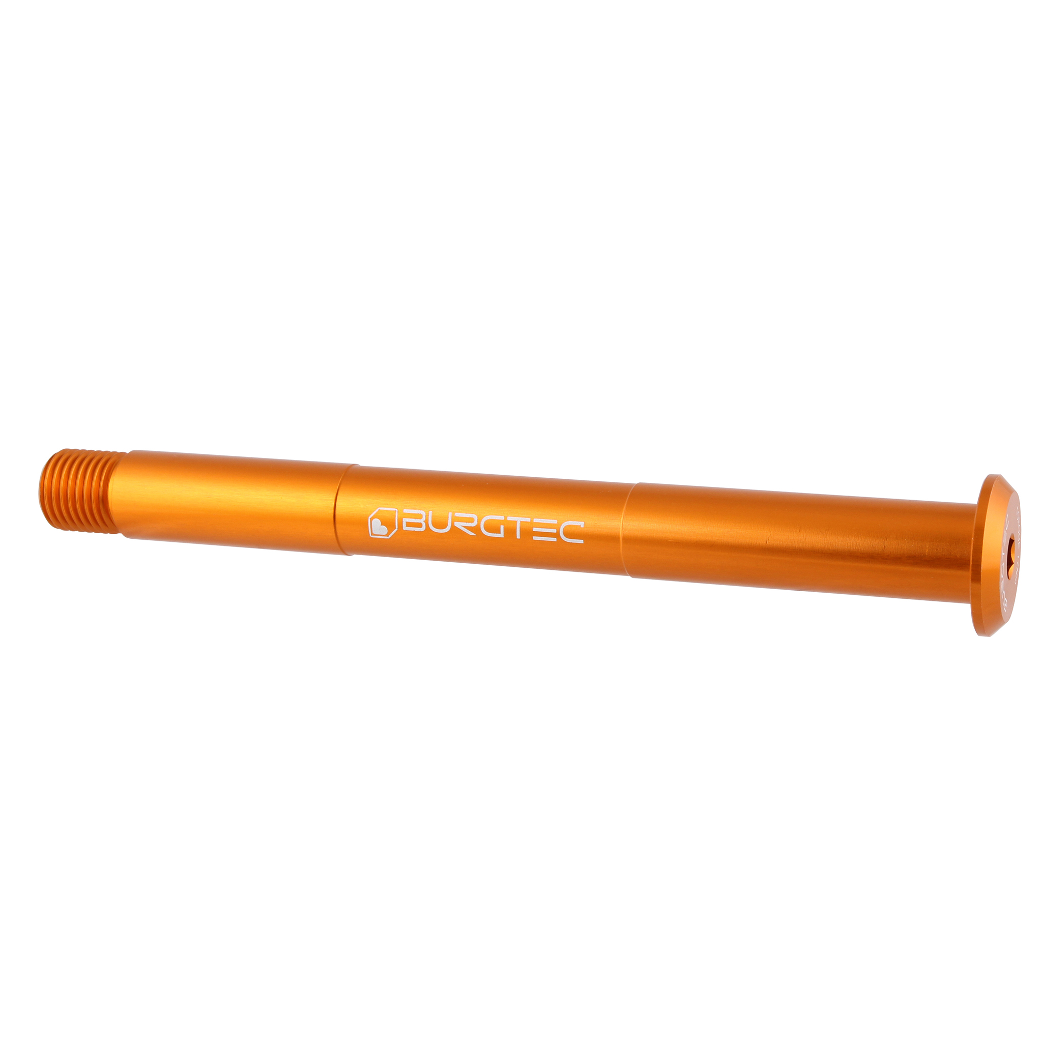 Burgtec Fox Fork Pre-2021 Axle, 15x110mm - Iron Bro Orange