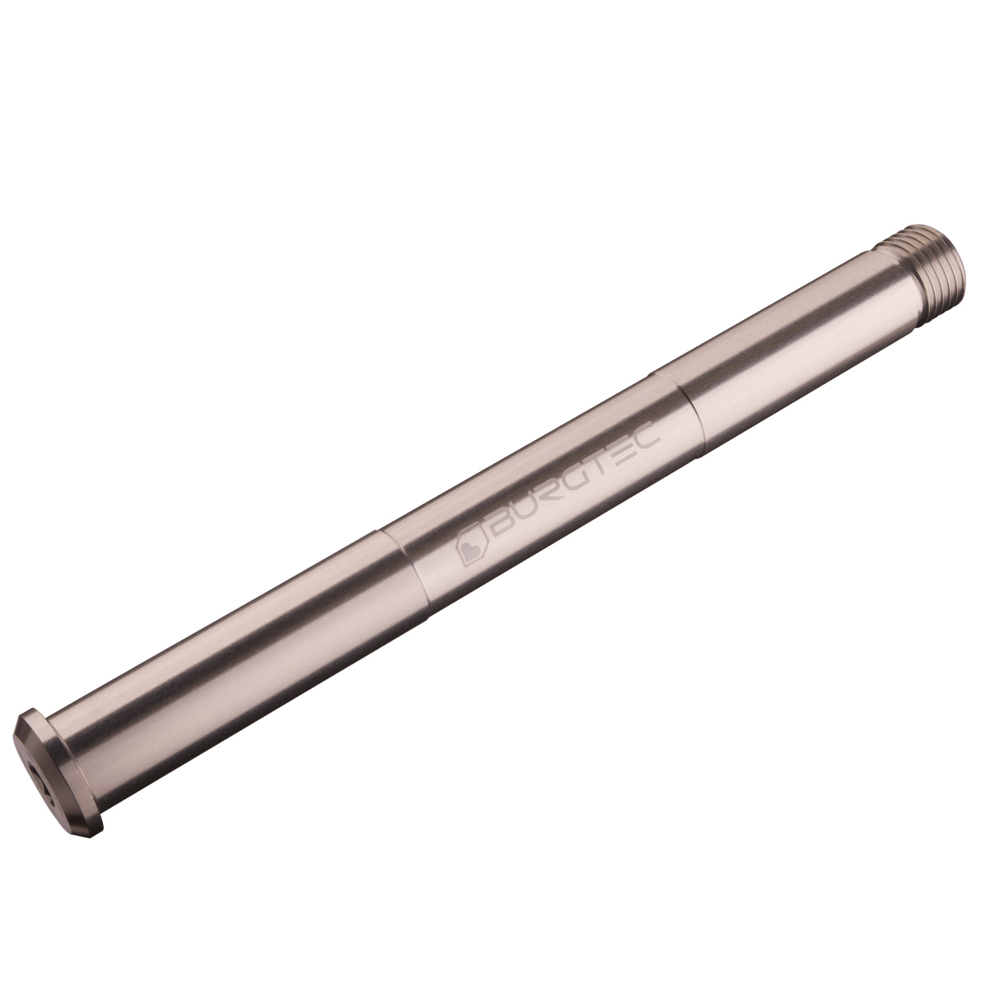 Burgtec RockShox Fork Axle, 15x110mm, Rhodium Silver