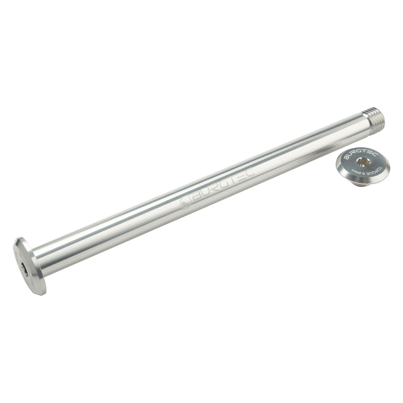 Burgtec Evil 170 Rear Axle, 12x170mm - Rhodium Silver