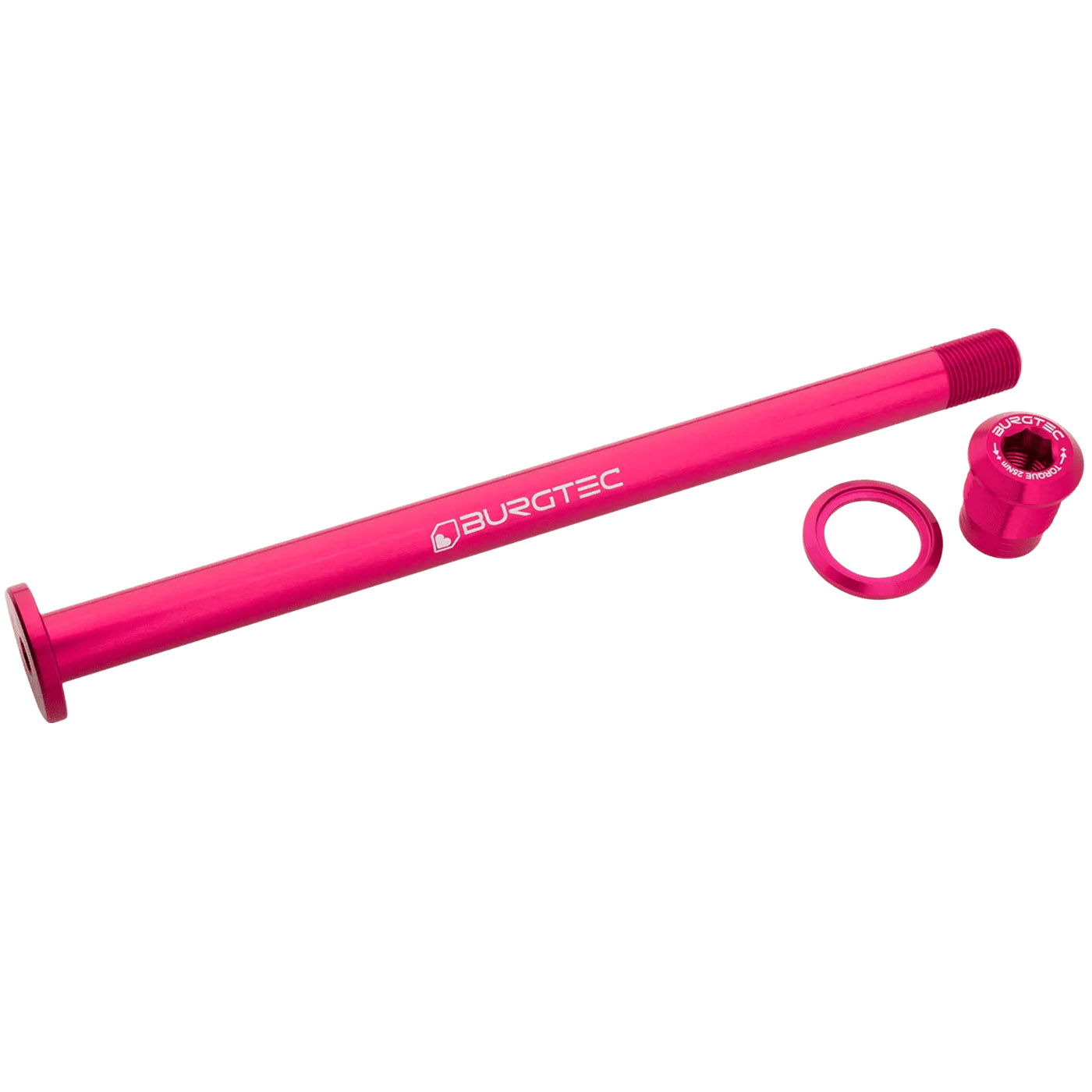 Burgtec Evil 183.5mm UDH Rear Axle - Toxic Barbie Pink