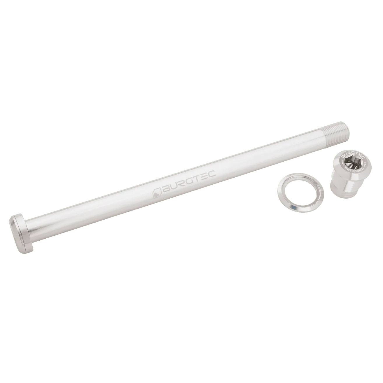 Burgtec Pivot 185.3mm UDH Rear Axle, Rhodium Silver