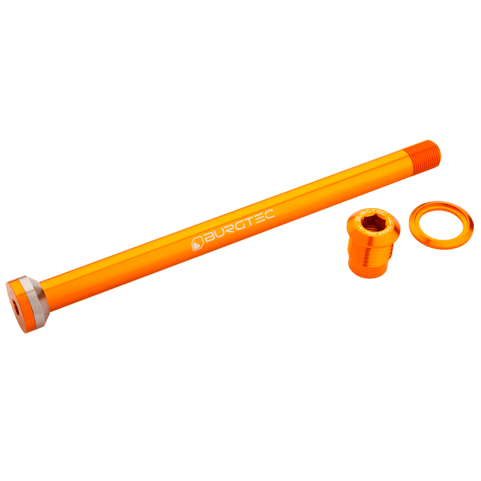 Burgtec Transition 175mm UDH Rear Axle, Iron Bro Orange