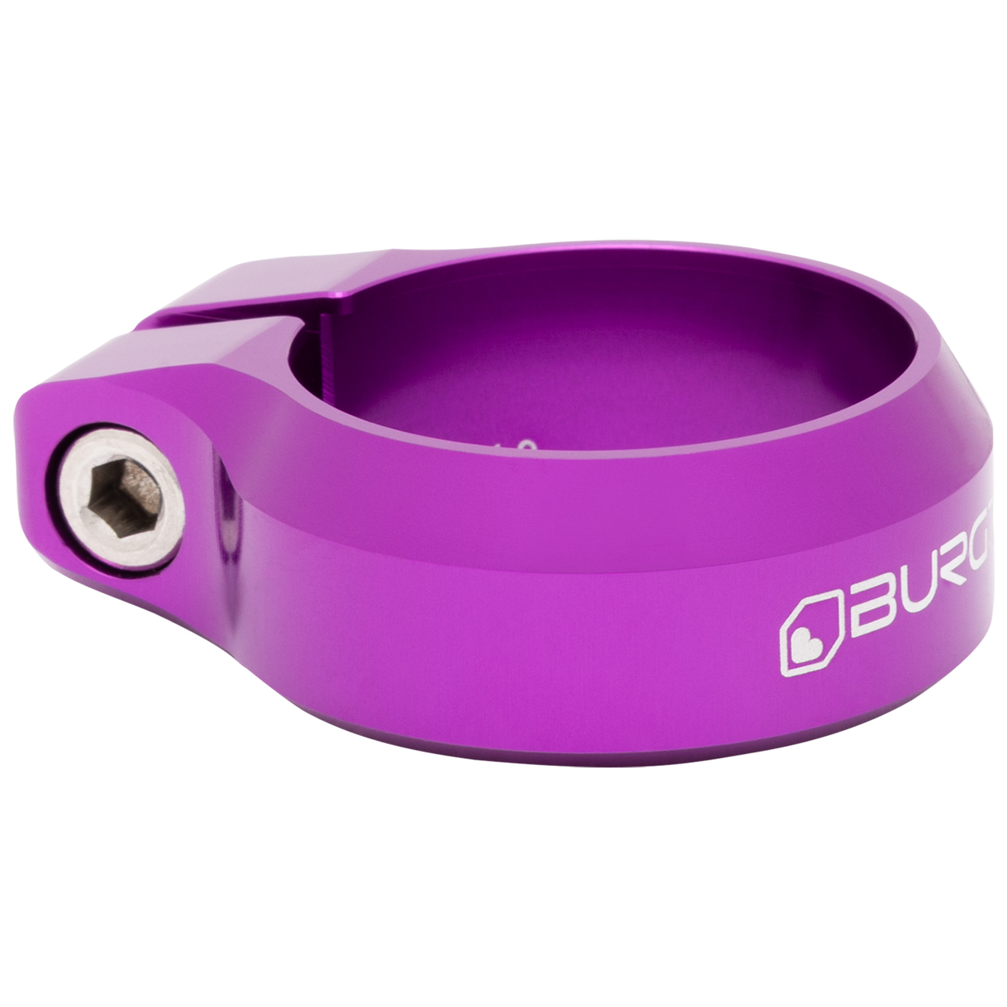 Burgtec Seat Clamp, 34.9mm, Purple Rain