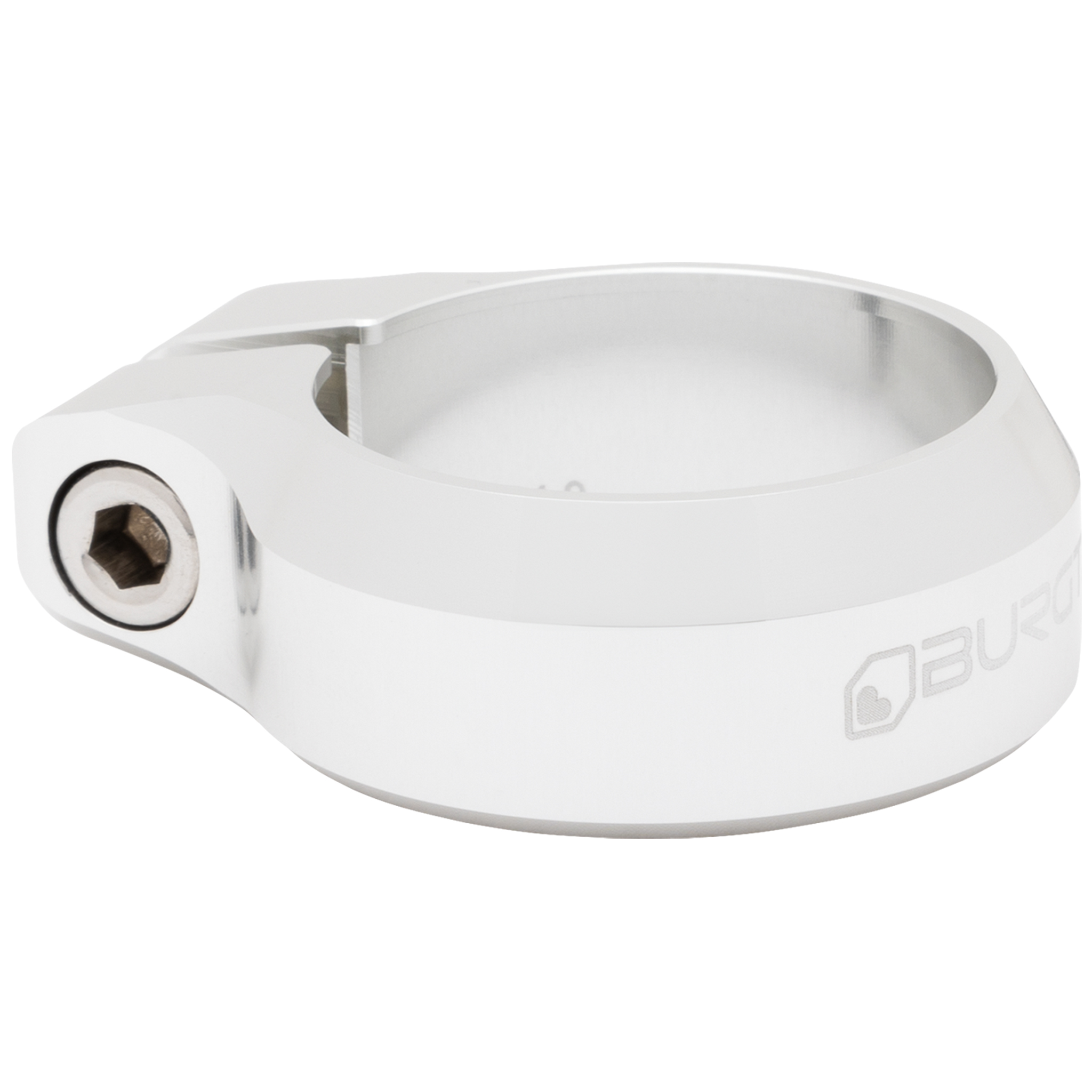 Burgtec Seat Clamp, 34.9mm, Rhodium Silver
