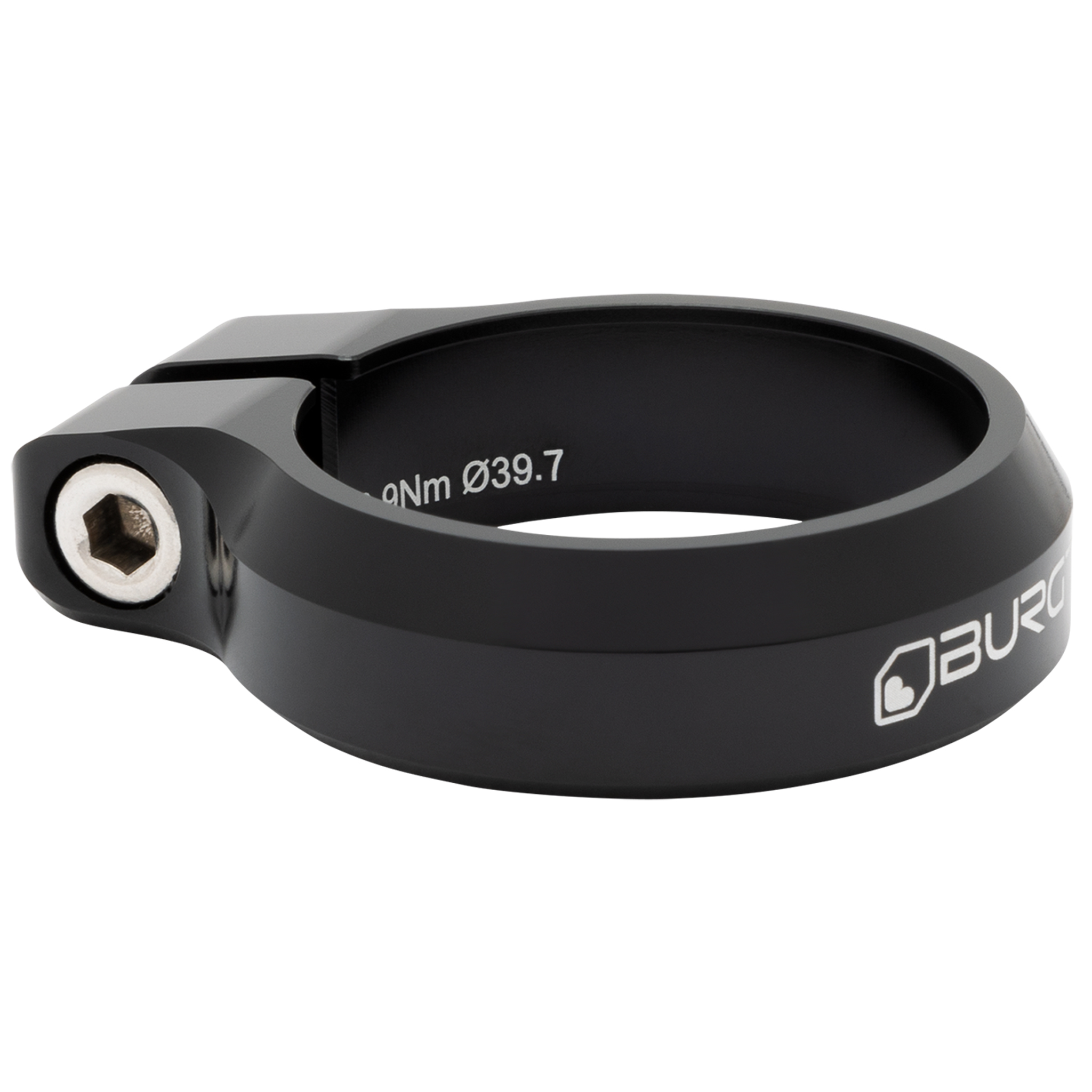Burgtec Seat Clamp, 39.7mm, Burgtec Black