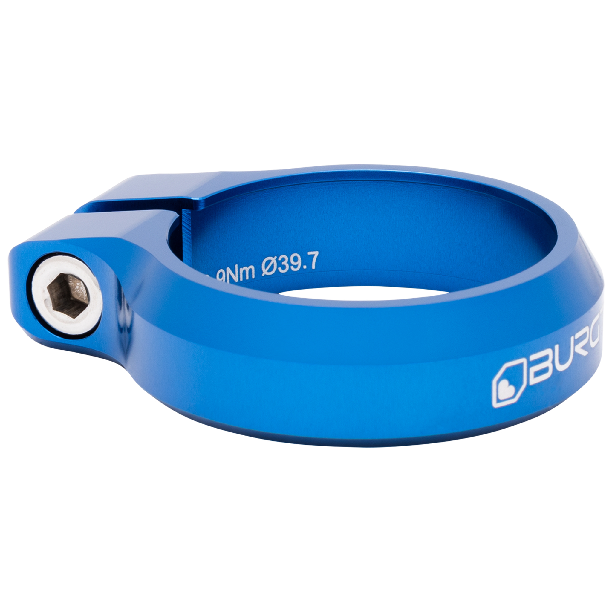 Burgtec Seat Clamp, 39.7mm, Deep Blue