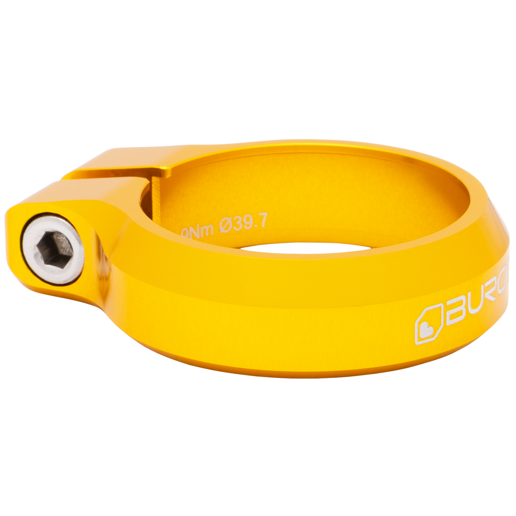 Burgtec Seat Clamp, 39.7mm, Burgtec Bullion Gold