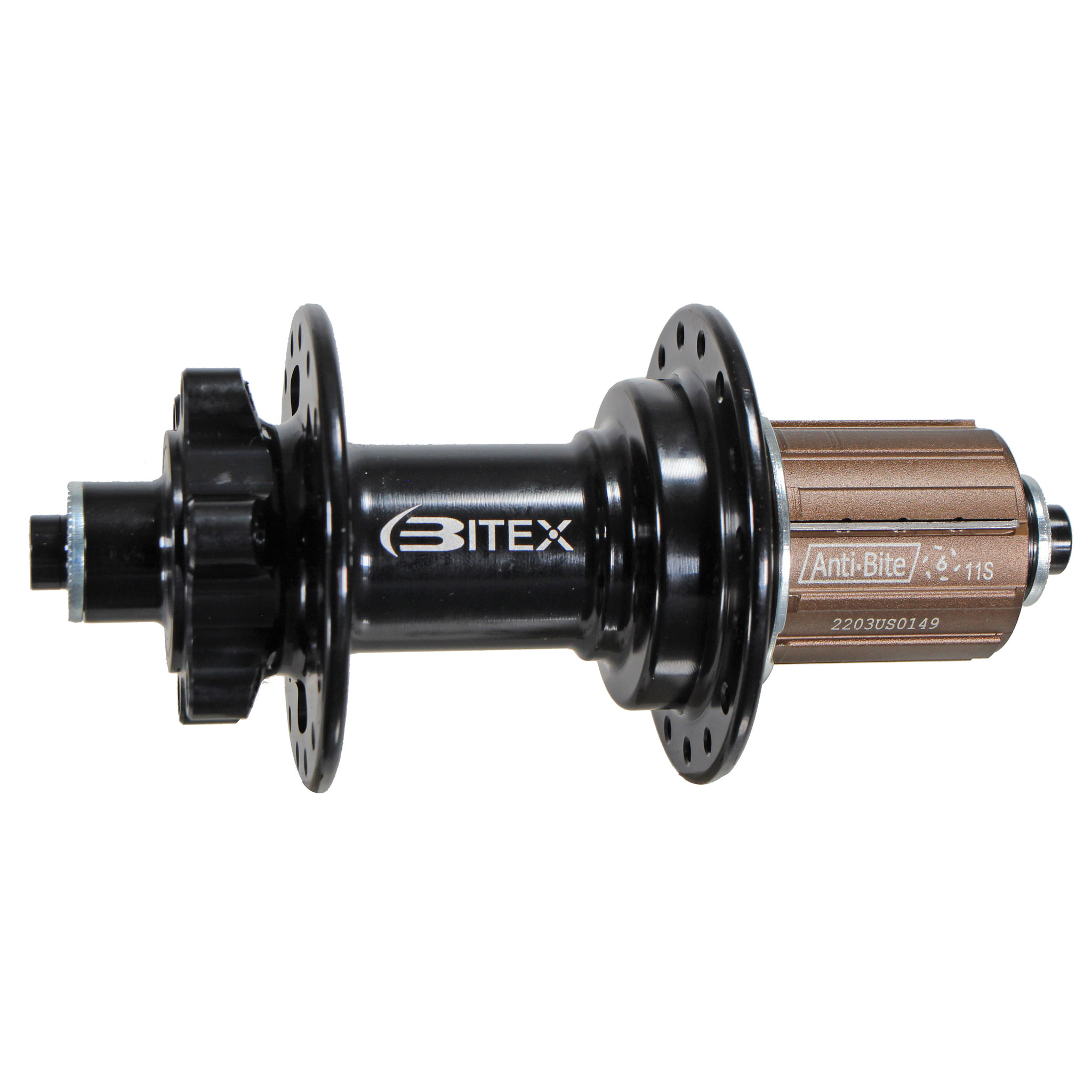 Bitex MTR12 Disc Hub Rear, 10x135 QR, (HG) , 32h, Black