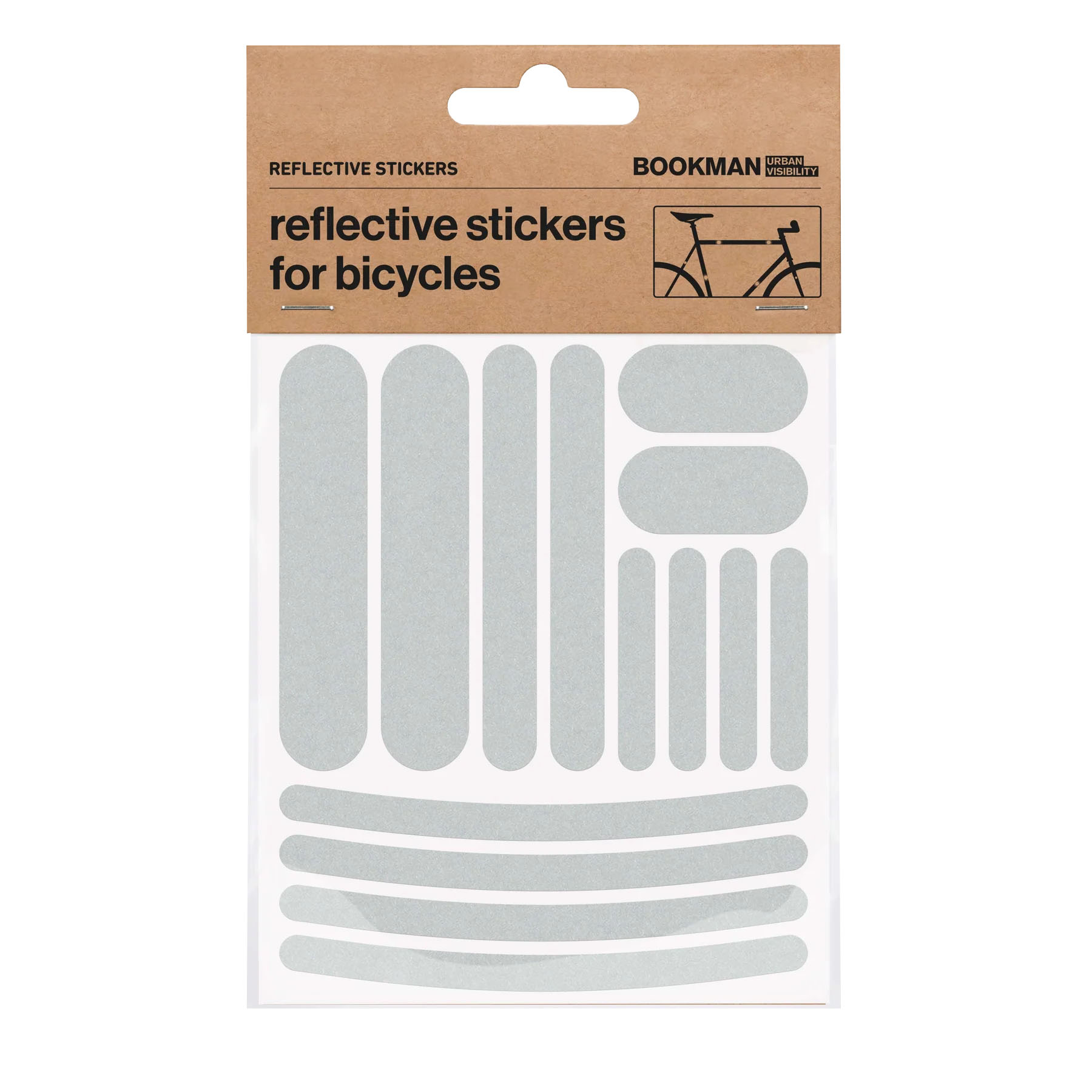 Bookman Visibility Reflective Stickers, Strips, White